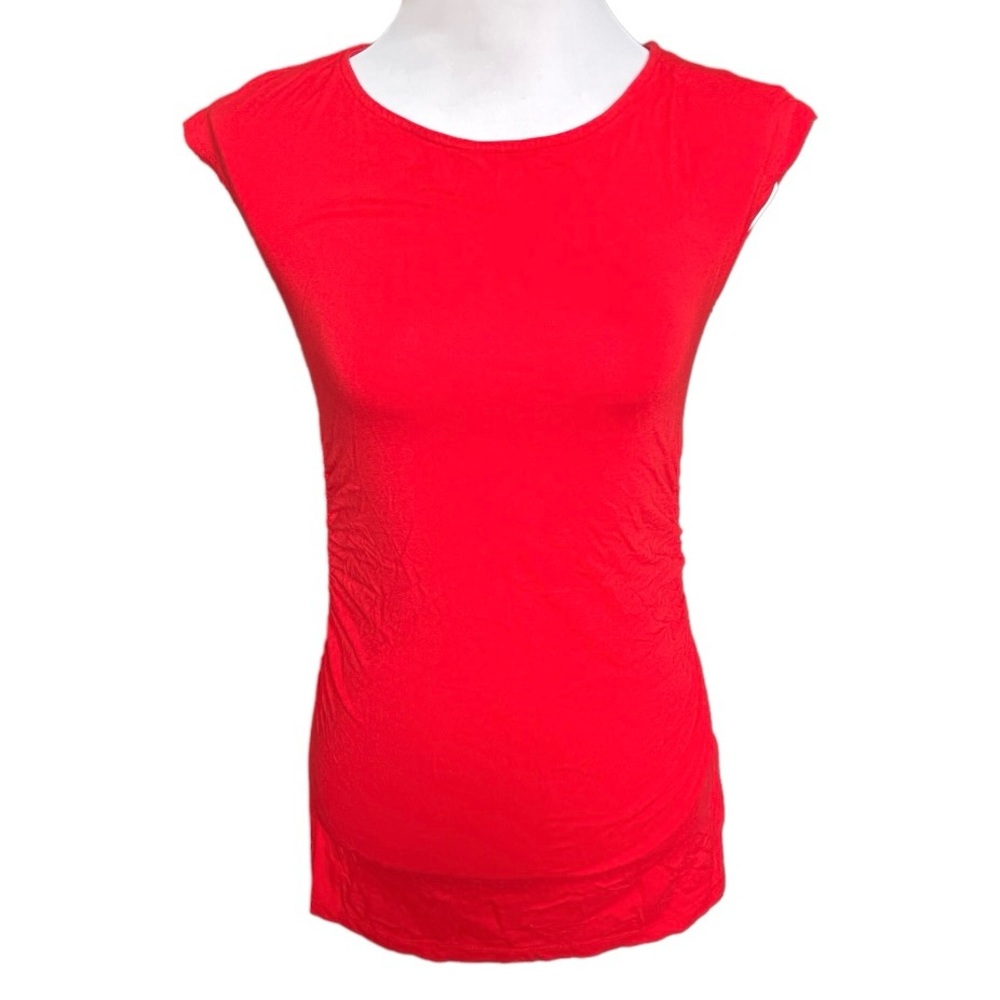 Isabella Oliver Tomato Red Side Strings Top Size 0